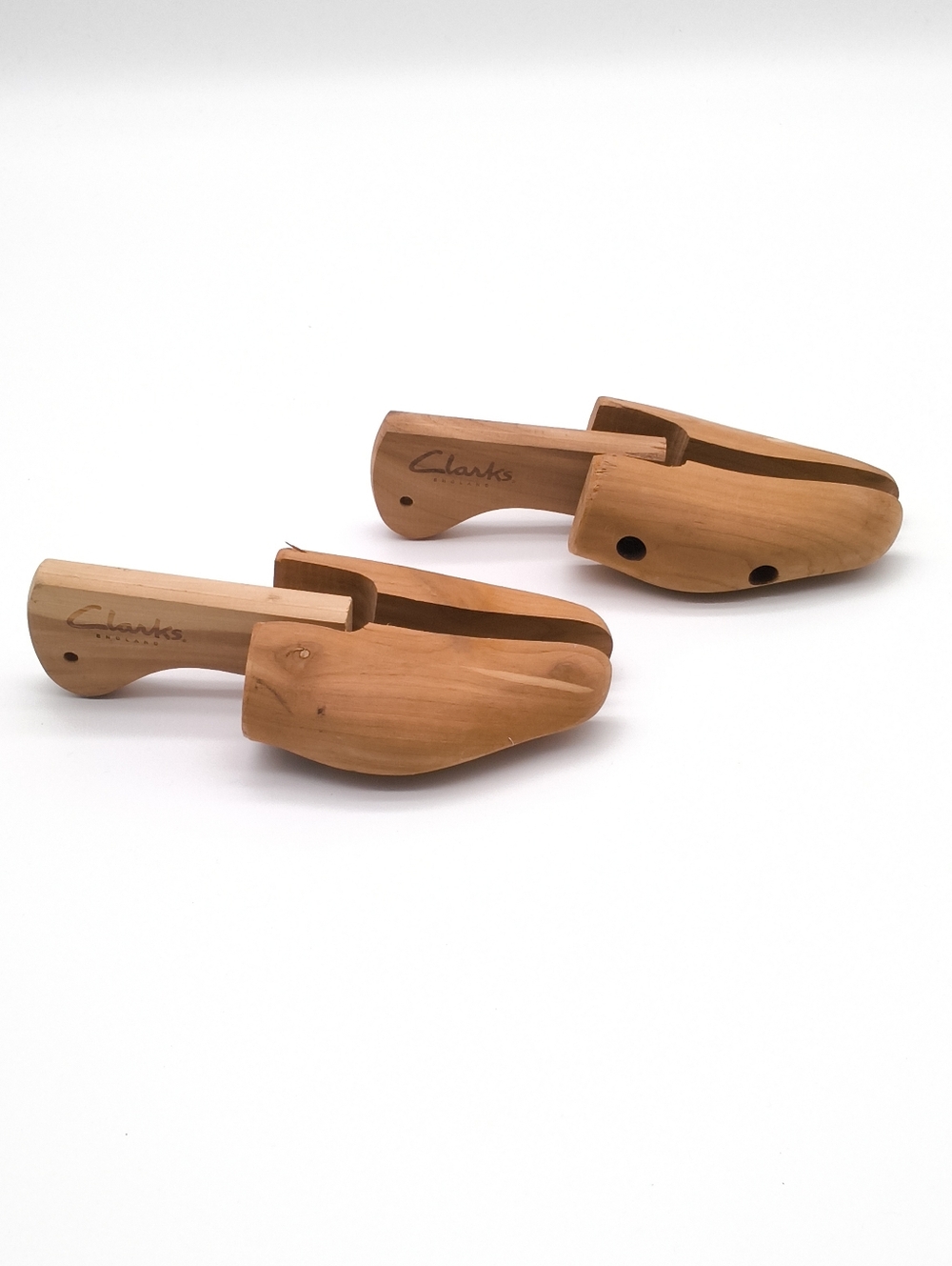 Vintage Clarks England Cedar Wood Adjustable Shoe Trees - Size M